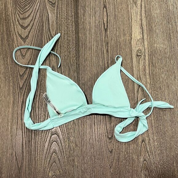 NWOT Victoria’s Secret Triangle Bikini Top Waist Wrap Padded Mint Green Size XS - Picture 2 of 4